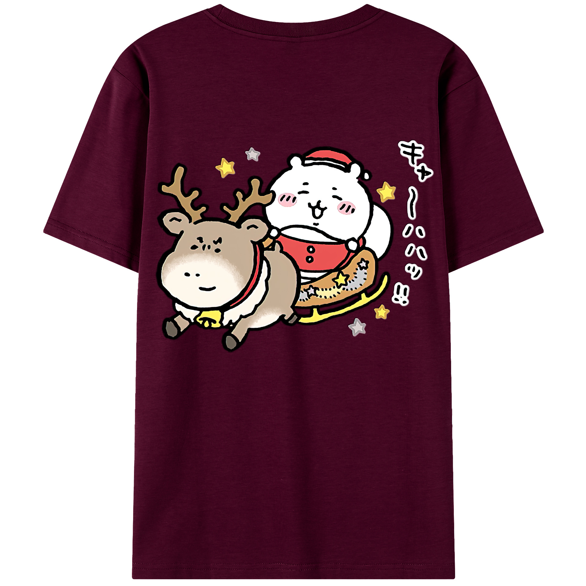 （画像用） ちいかわ ちいかわ Chii-kawa chiikawa レディース半袖Tシャツ(バックプリント)
